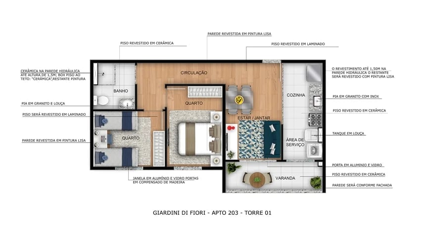 Residencial Giardini di Fiori  - Foto 20