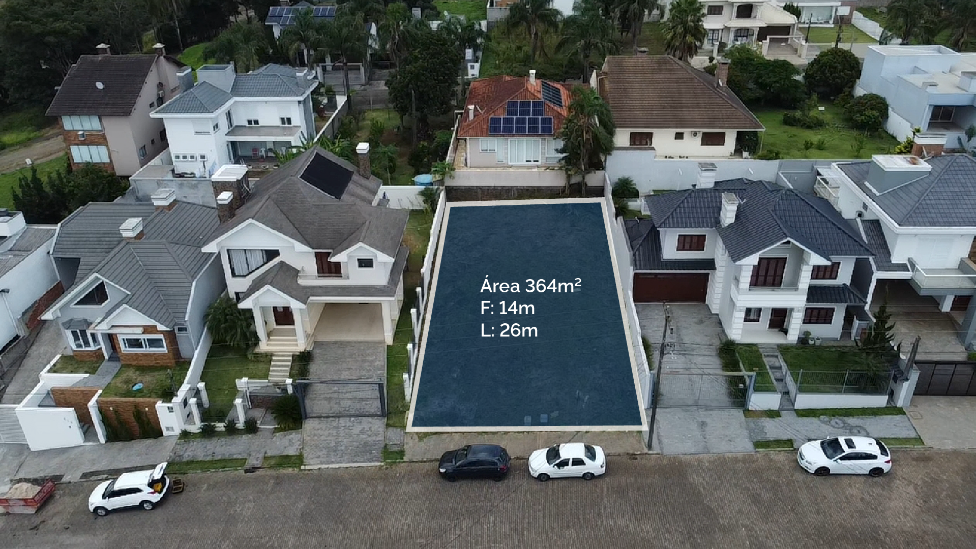 Terreno no Loteamento Jardim das Hortências com 364 m²