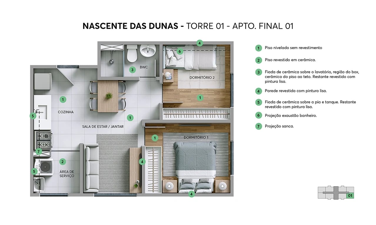 ESGOTADO - Residencial Nascente das Dunas - Foto 9