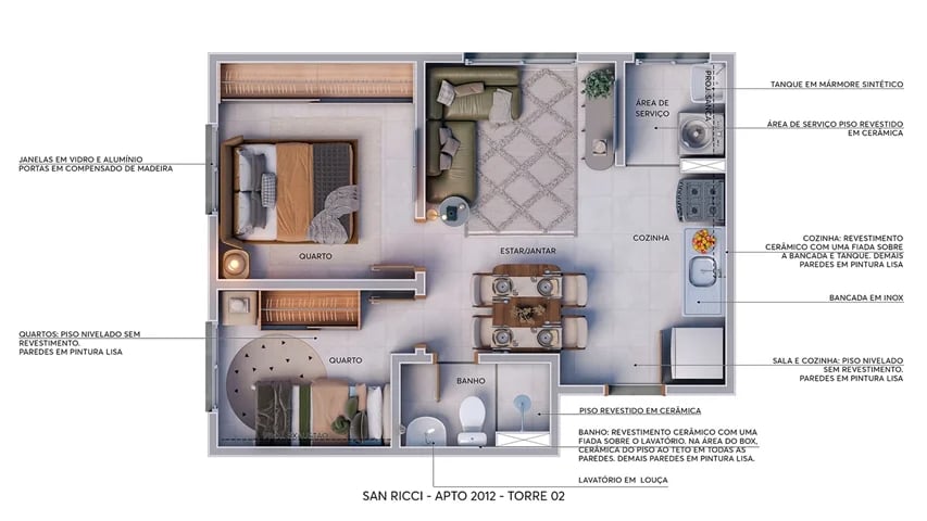 ESGOTADO - Residencial San Ricci - Foto 8