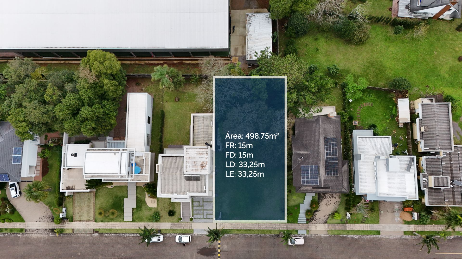 Terreno no Condomínio Reserva dos Pássaros com 498,75 MT²