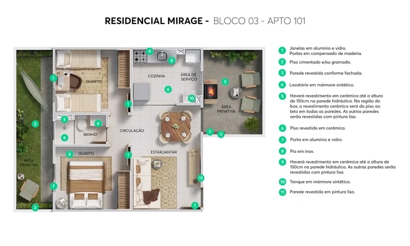 ESGOTADO - Residencial Mirage - Foto 11