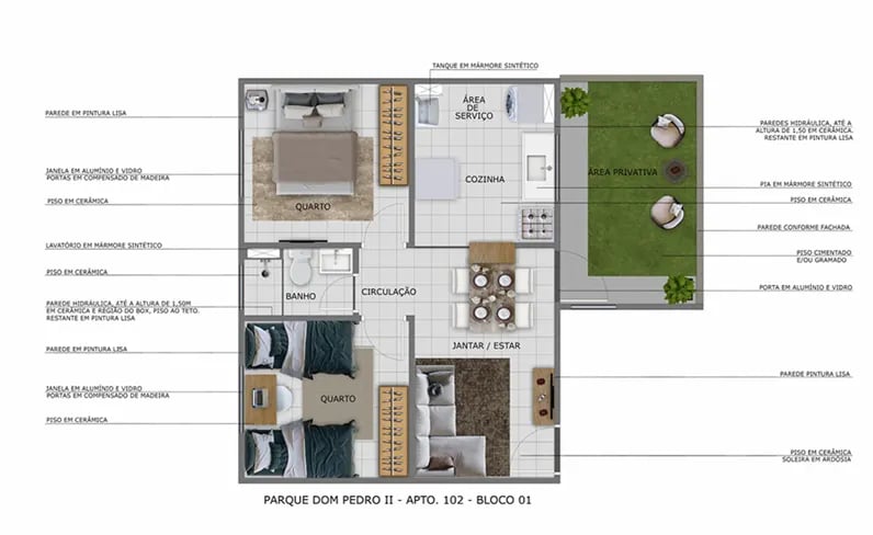 ESGOTADO - Residencial Parque Dom Pedro II - Foto 18