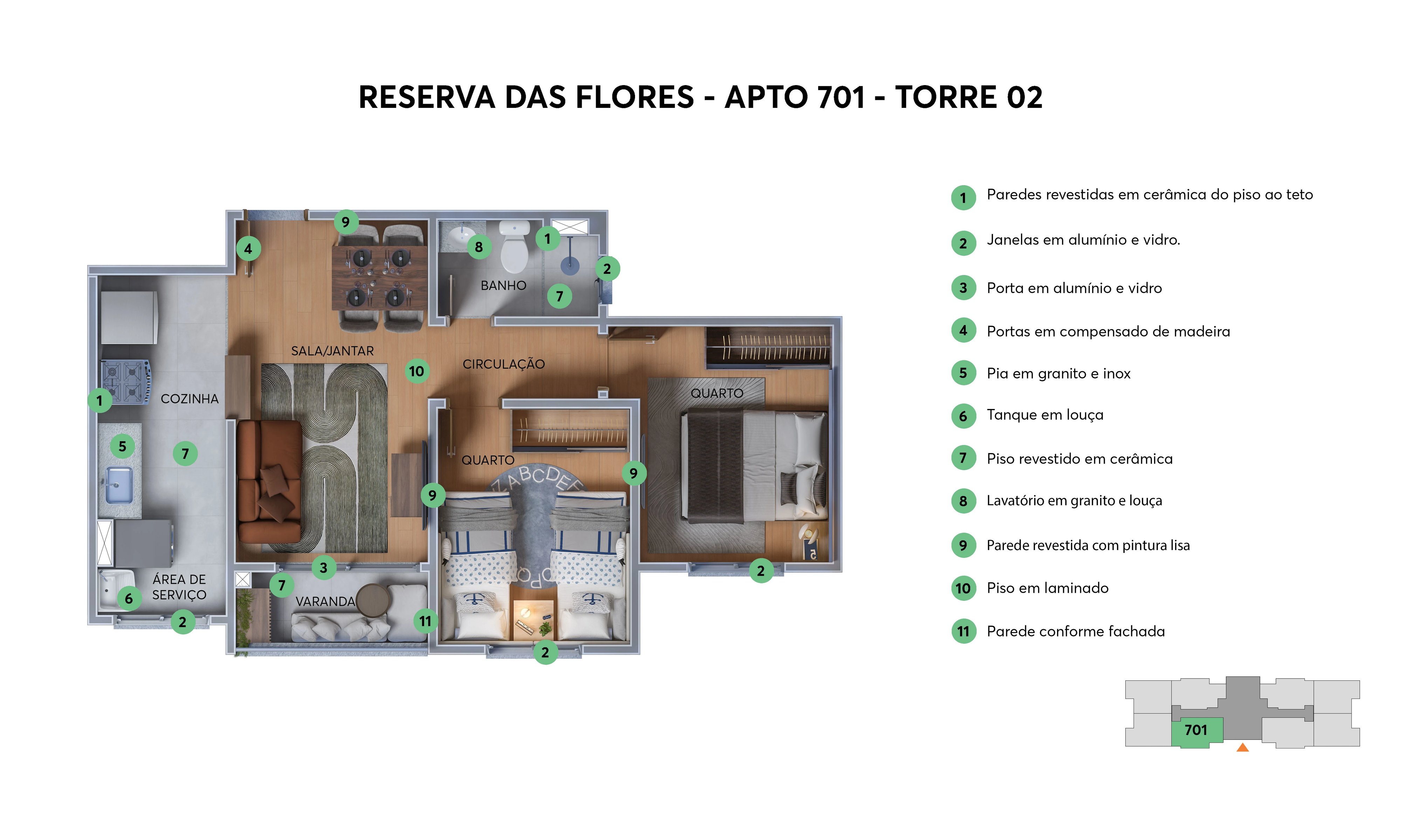 Residencial Reserva das Flores  - Foto 16