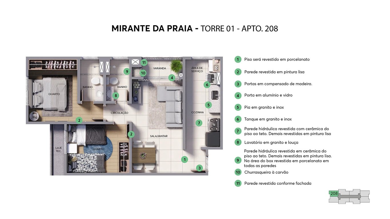 Residencial Mirante da Praia - Foto 17
