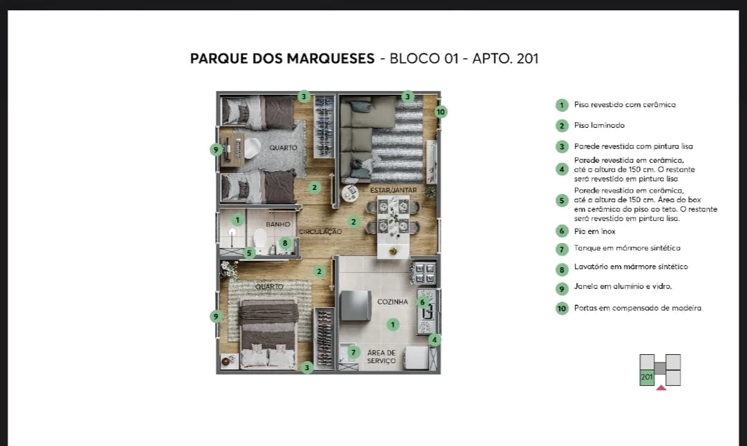 ESGOTADO - Residencial Parque dos Marqueses  - Foto 15