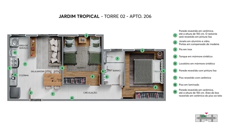  ESGOTADO - Residencial Jardim Tropical - Foto 13