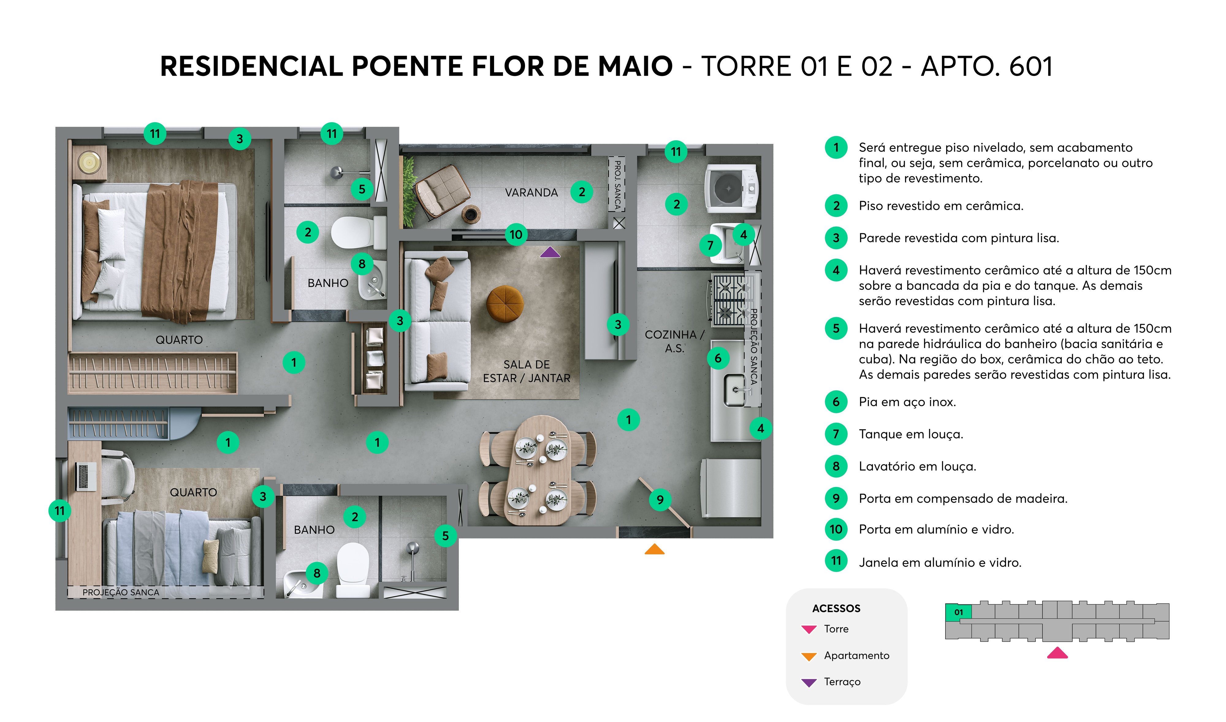 Residencial Poente Flor de Maio - Foto 19