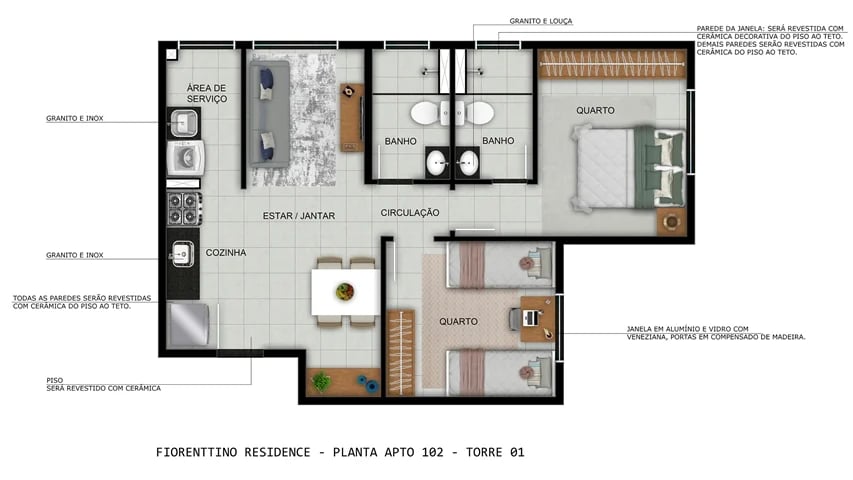 Imóvel Pronto - Residencial Fiorenttino Residence  - Foto 15