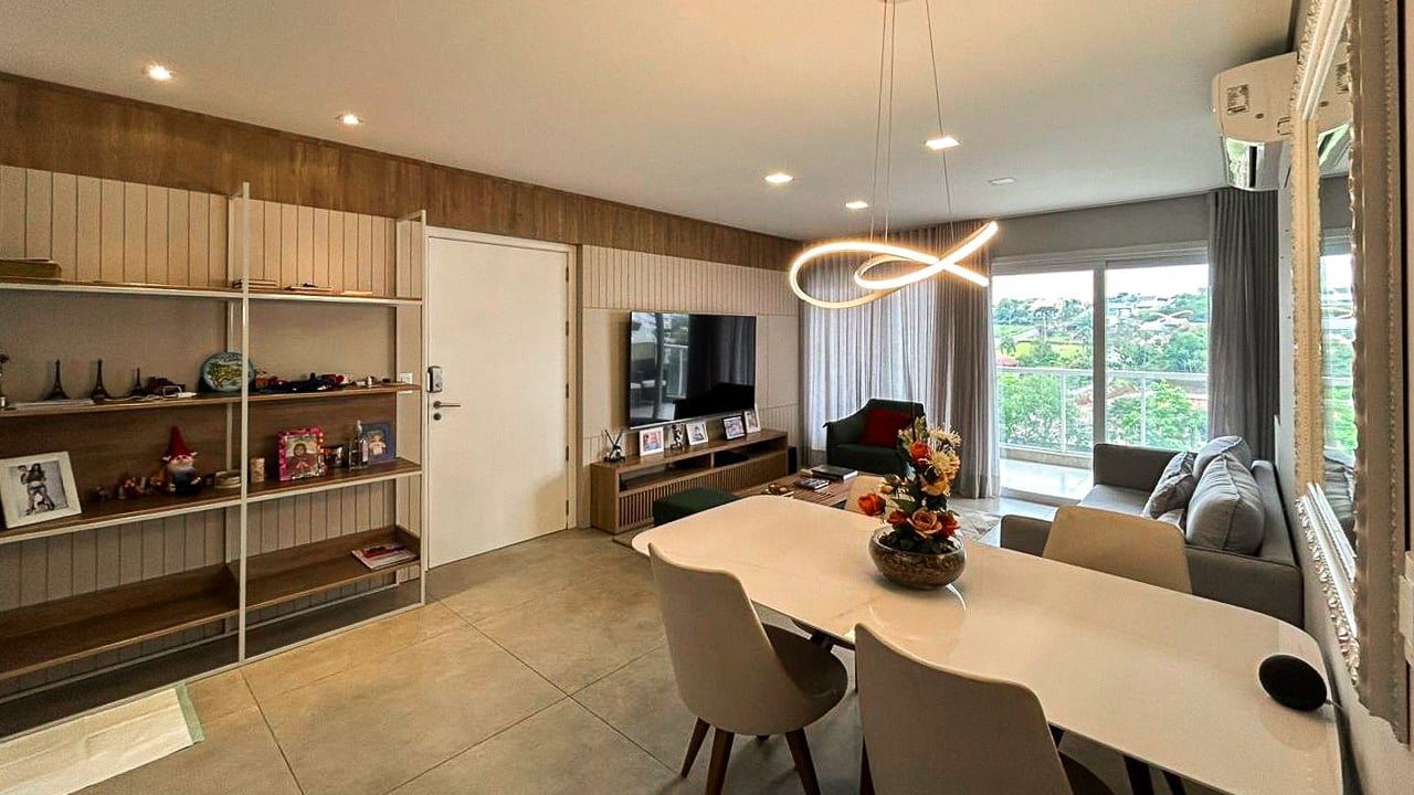 Apartamento mobiliado com 3 suítes no Parque Europa