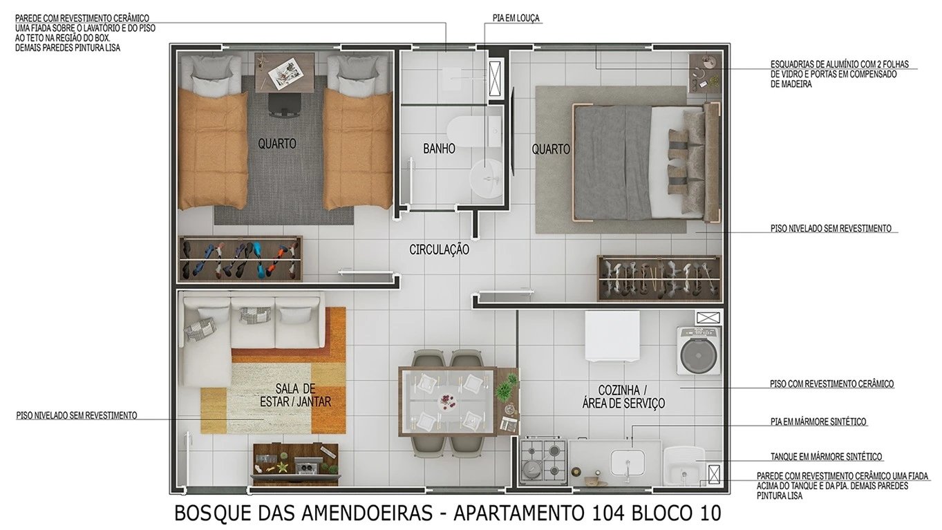 Imóvel Pronto - Residencial Bosque das Amendoeiras - Foto 9