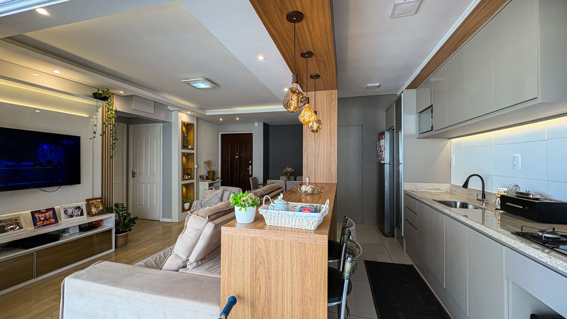 Apartamento mobiliado com 2 dormitórios (1 suíte) no Residencial Artemis - Foto 5