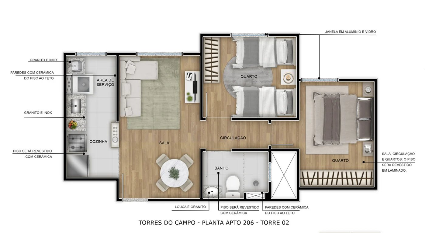 Residencial Torres do Campo - Foto 20