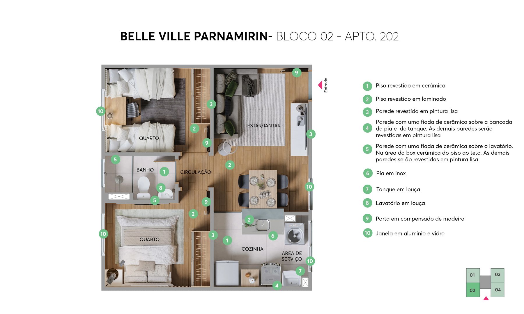 Residencial Belle Ville Parnamirim - Foto 10