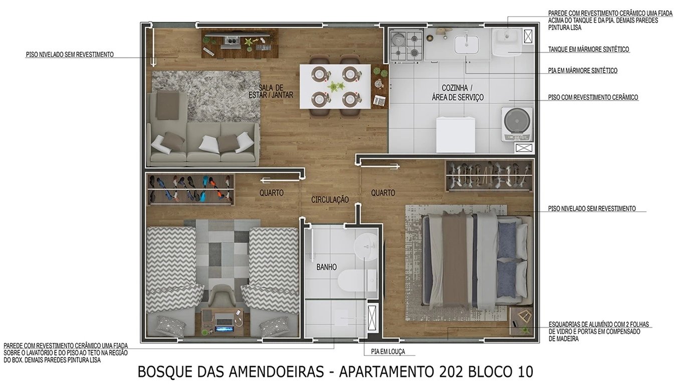 Imóvel Pronto - Residencial Bosque das Amendoeiras - Foto 8