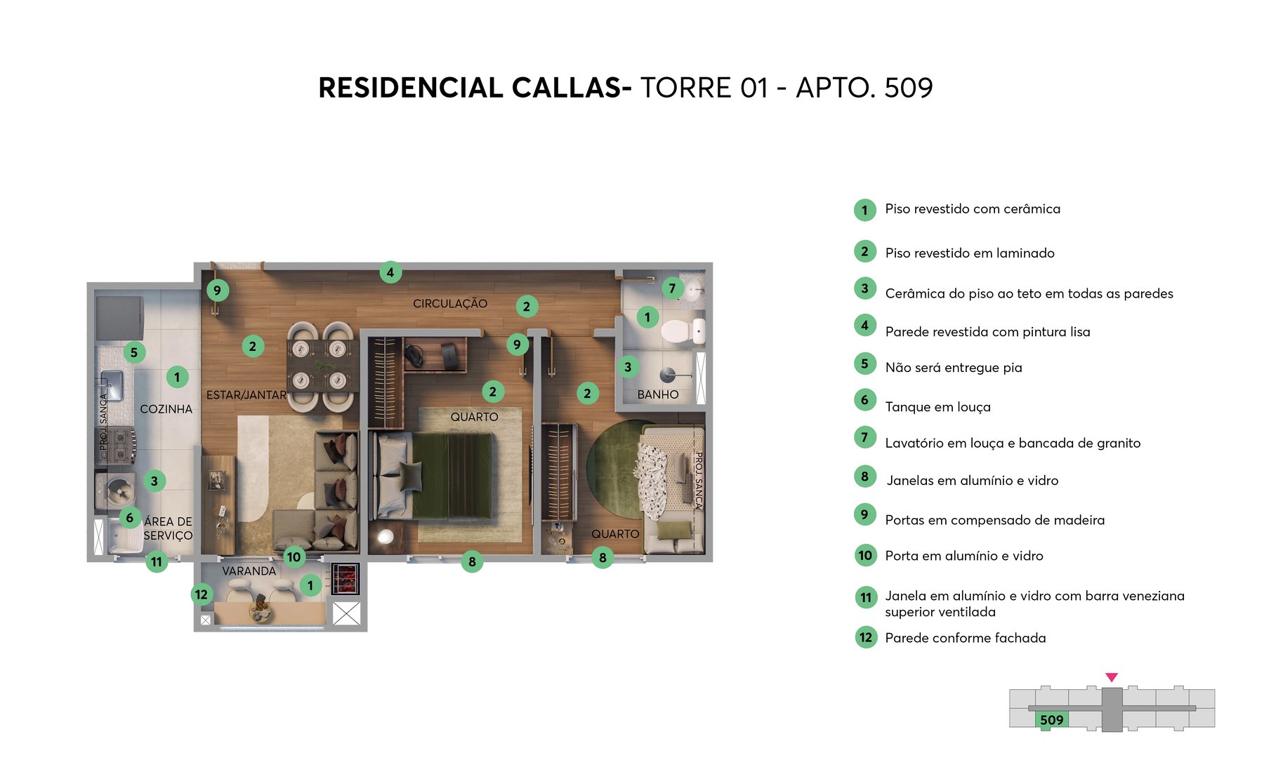  ESGOTADO - Residencial Callas - Foto 11