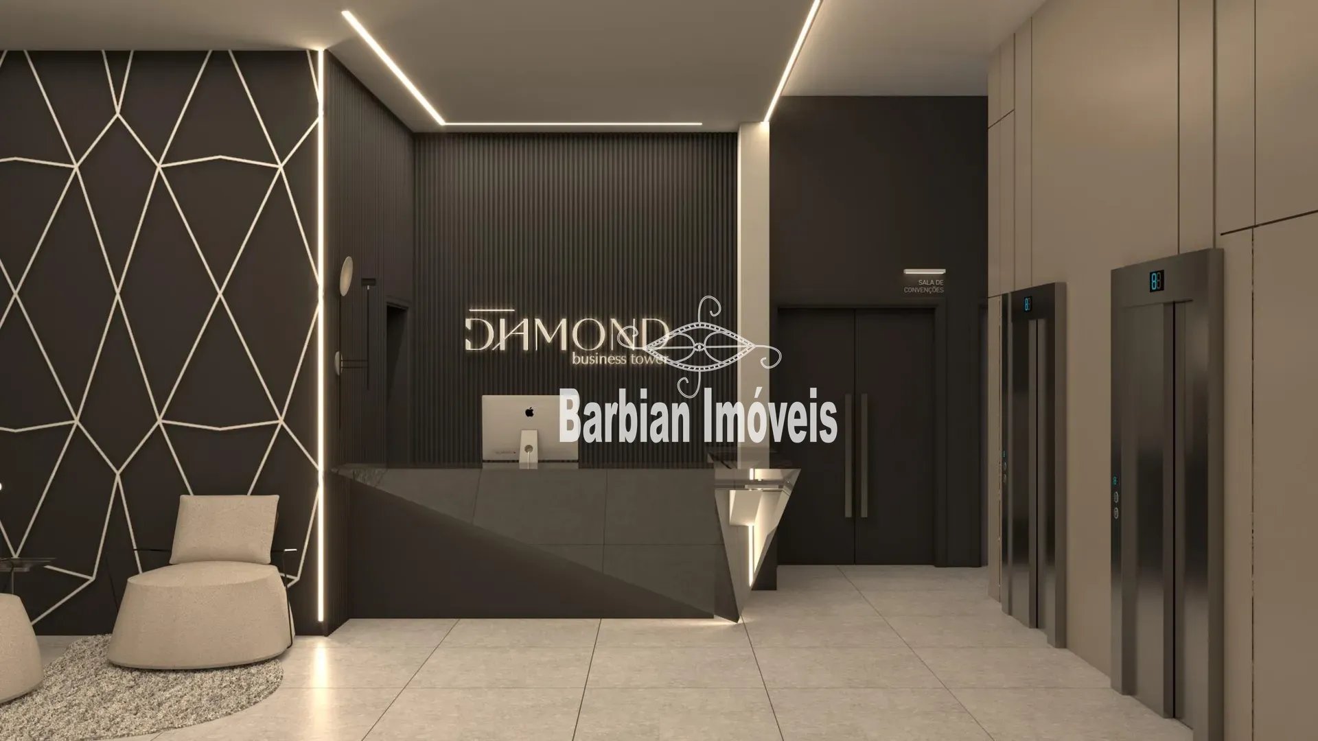 Sala comercial diamond business tower - Foto 3