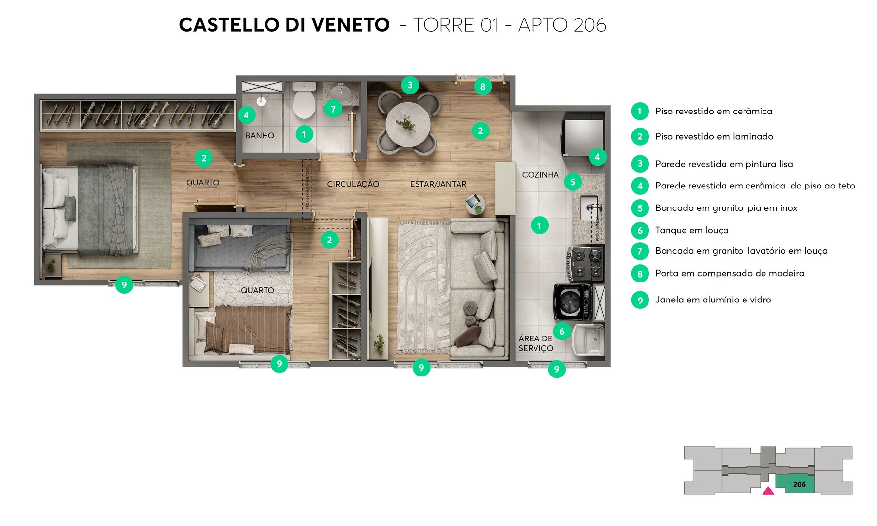 Residencial Castello di Veneto - Foto 14
