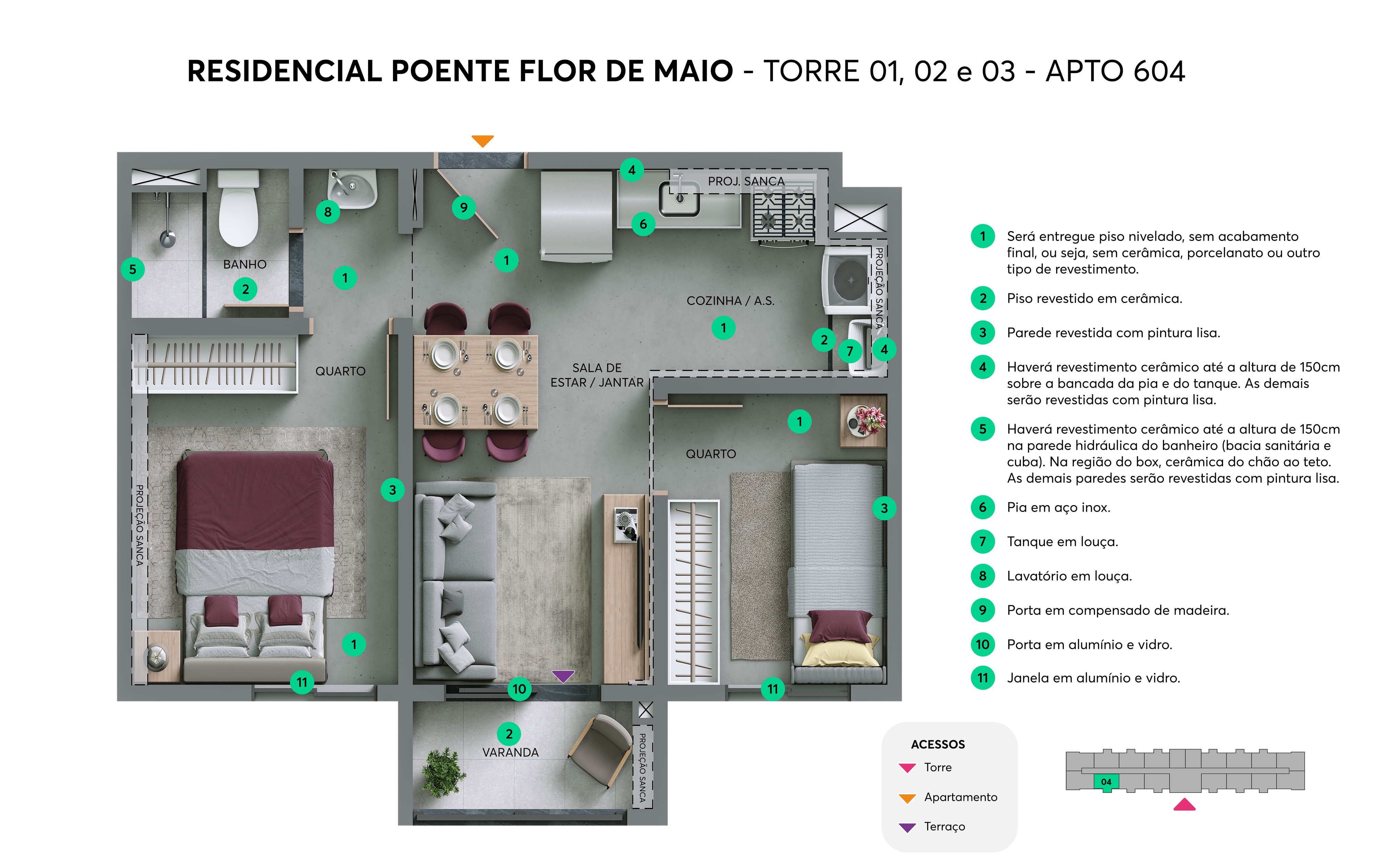 Residencial Poente Flor de Maio - Foto 18