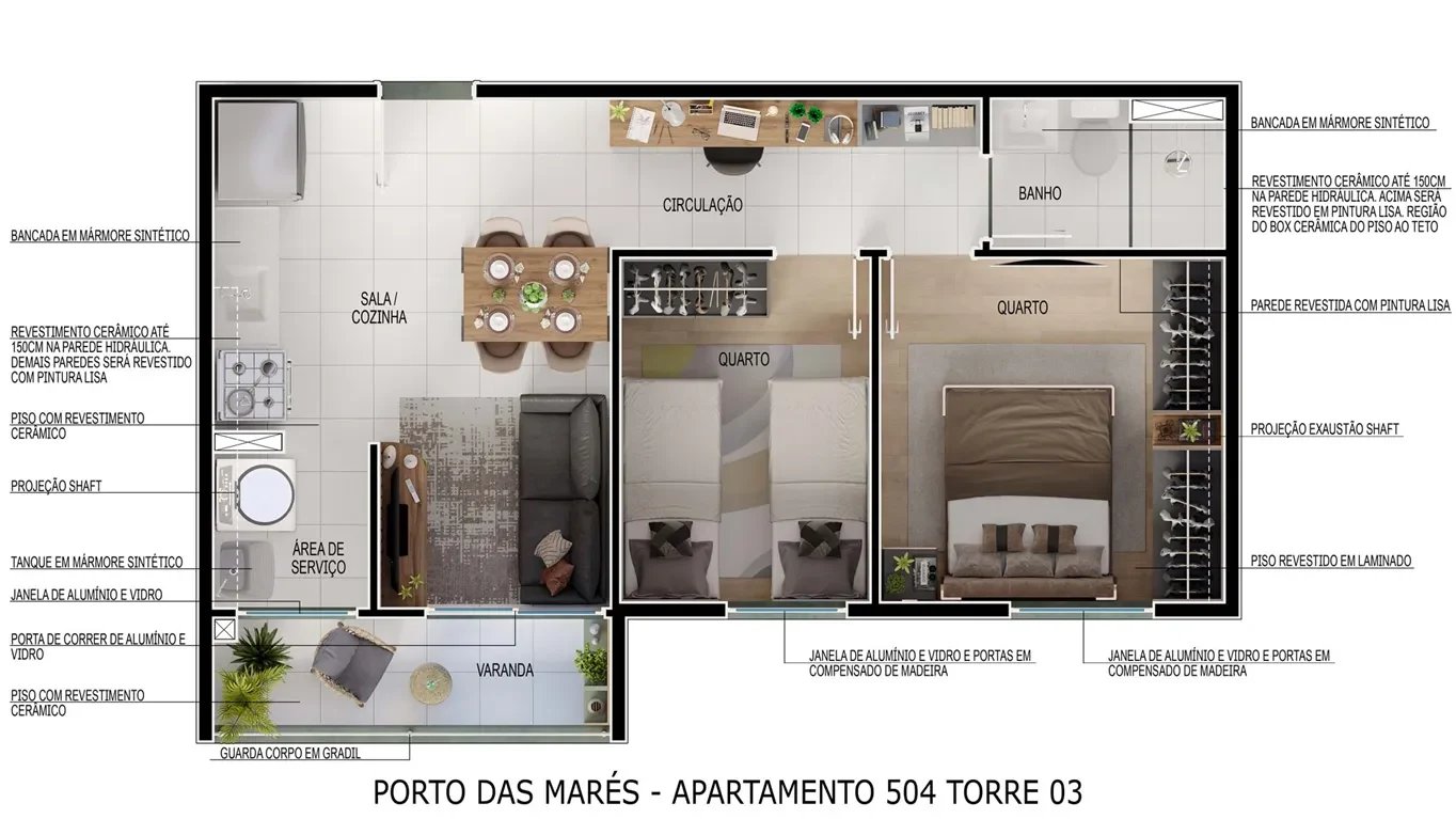 Residencial Porto das Marés - Foto 25