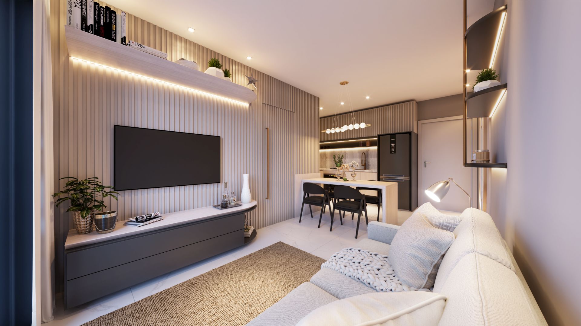 Apartamento no Centro com 1 dormitório e área gourmet - Foto 19