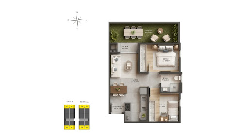 Planta 1, planta de NEU Smart Haus