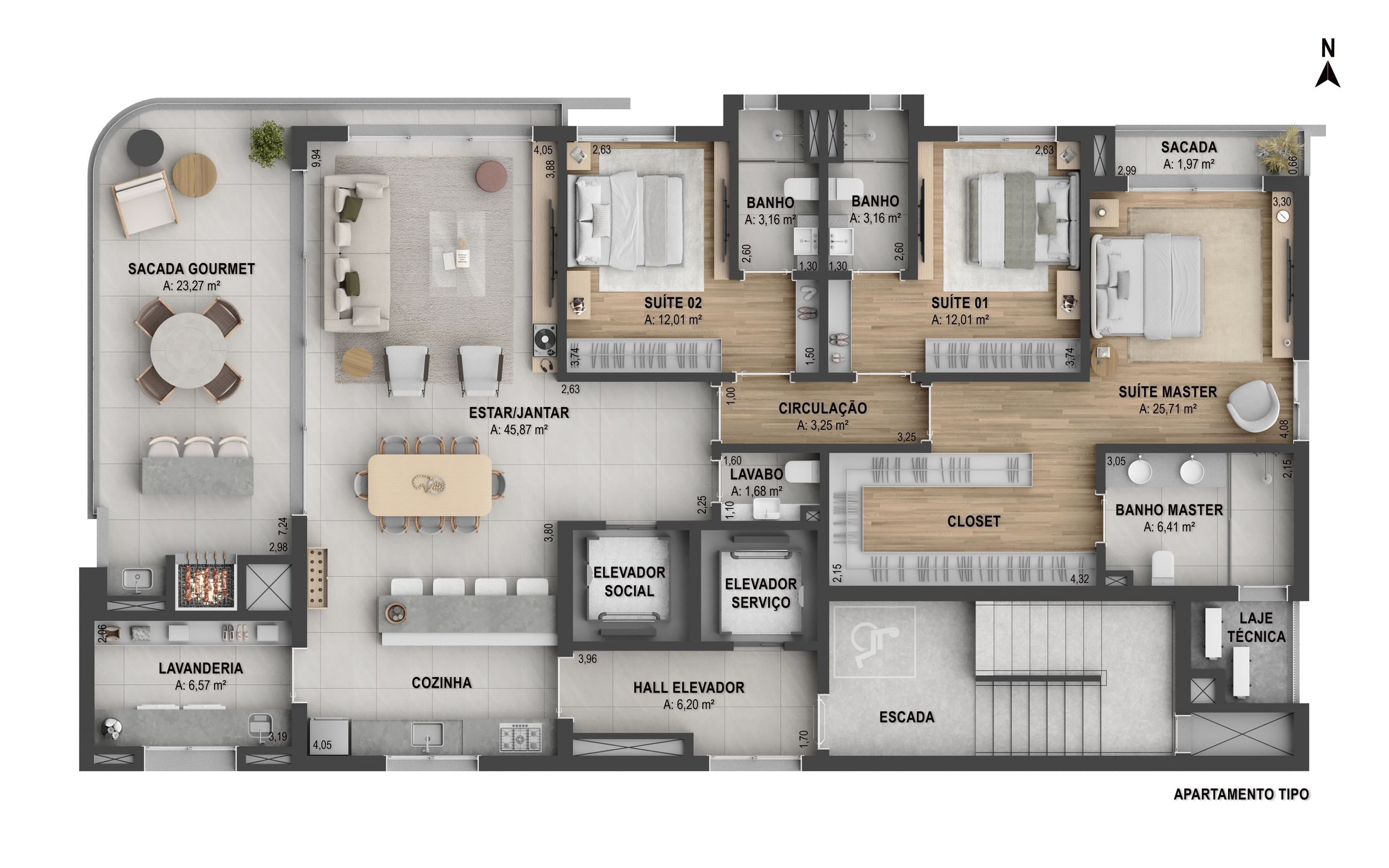 Apartamento, planta de Rezidenciale Dozza 