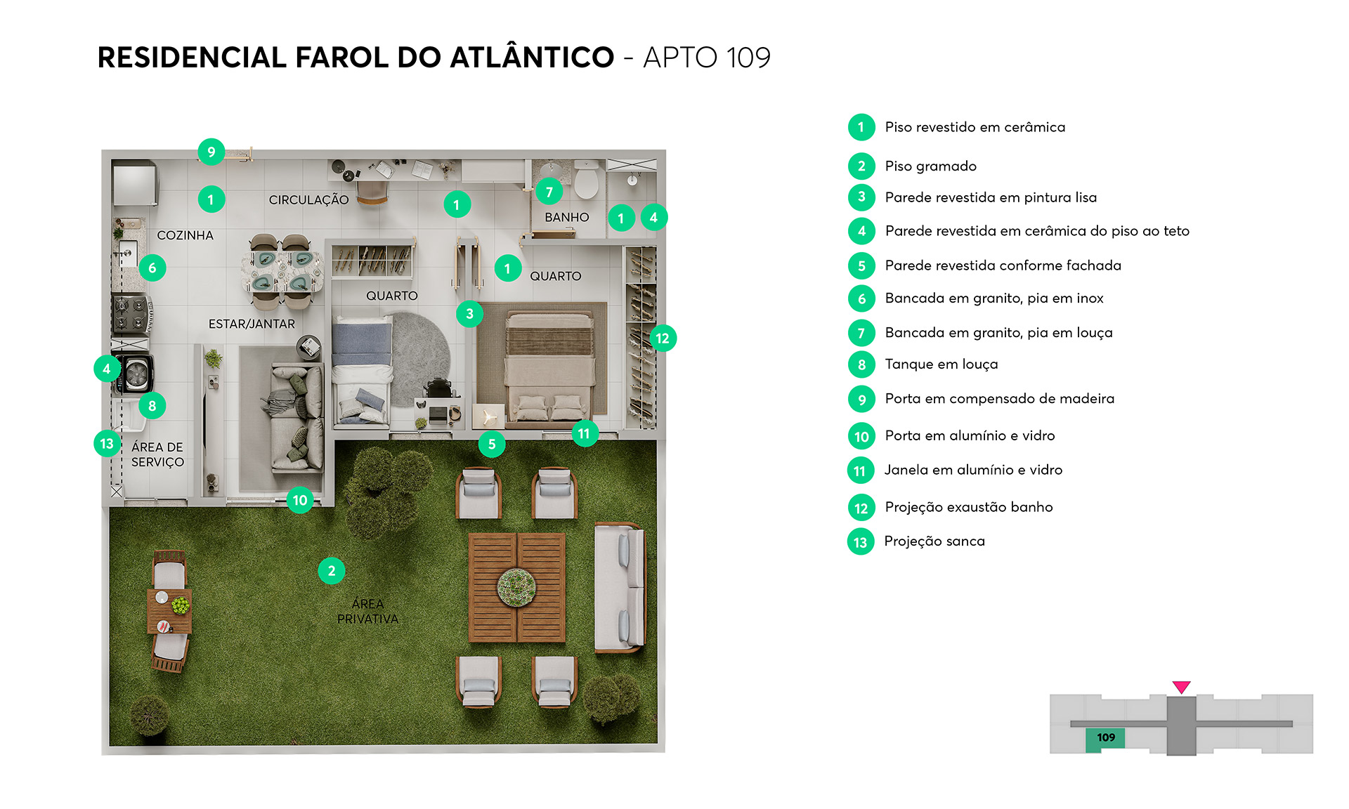 Residencial Farol do Atlântico, foto 12