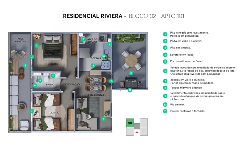 ESGOTADO - Residencial Riviera - Foto 7