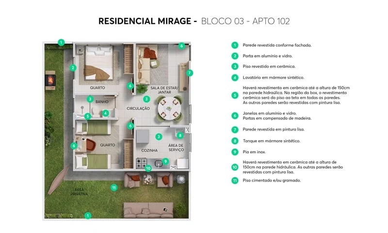 ESGOTADO - Residencial Mirage - Foto 12