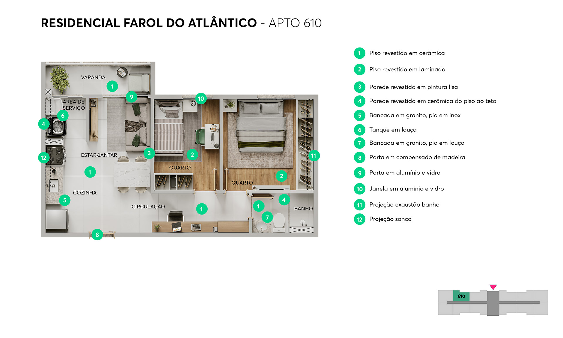 Residencial Farol do Atlântico, foto 14