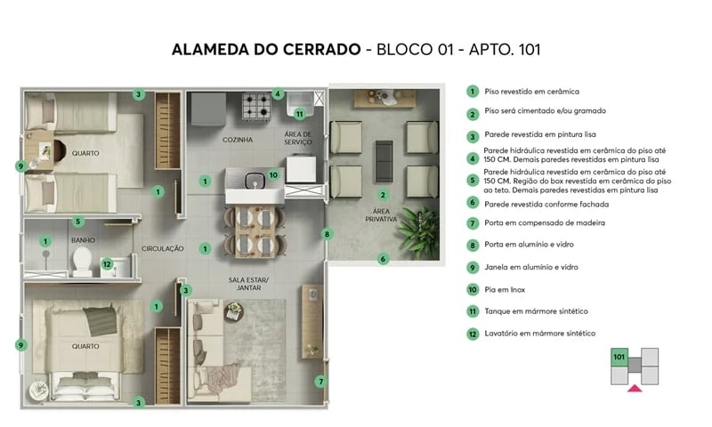 Imóvel Pronto - Residencial Alameda do Cerrado - Foto 10