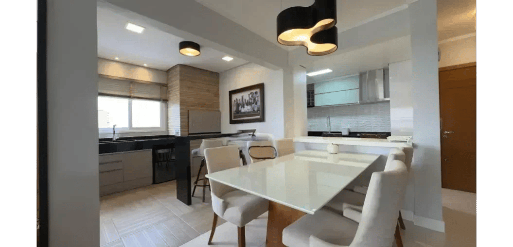 Cobertura mobiliada e plana de alto padrão com 3 dormitórios e 2 vagas de garagem - Foto 8