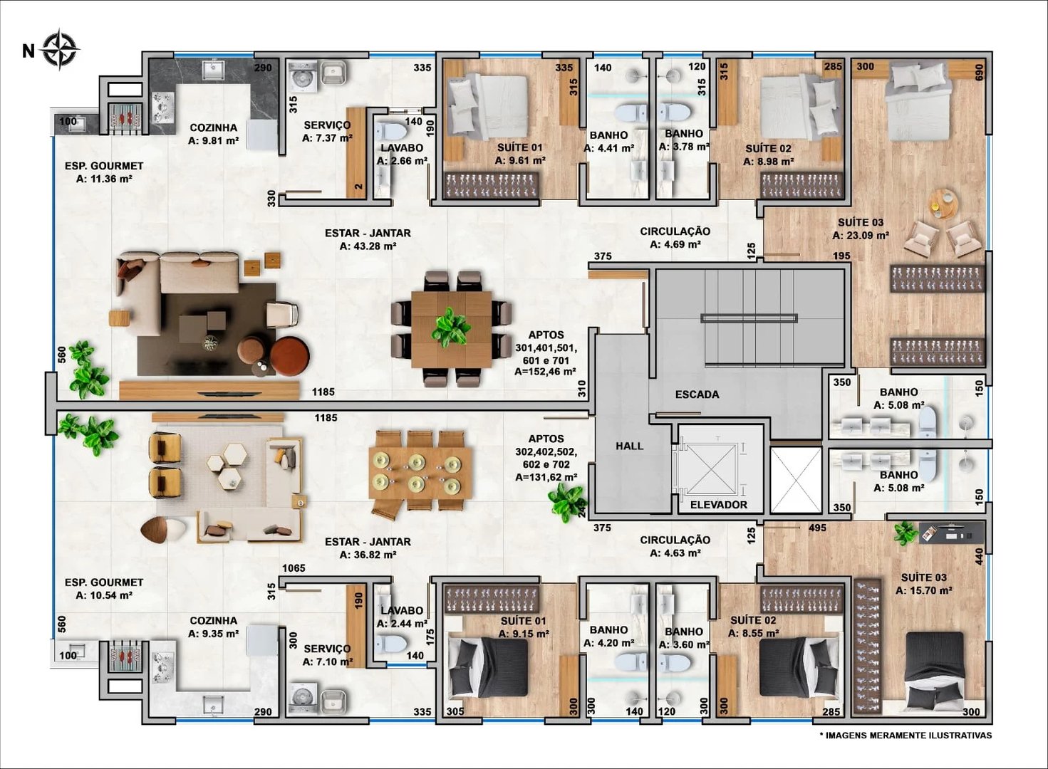 Apartamento No Residencial Veneza Com 3 Suítes - Foto 7