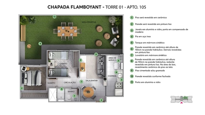 ESGOTADO - Residencial Chapada Flamboyant - Foto 9