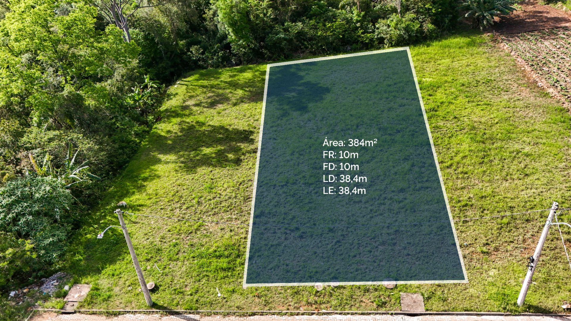 Terreno em Arroio Grande com 384 m²