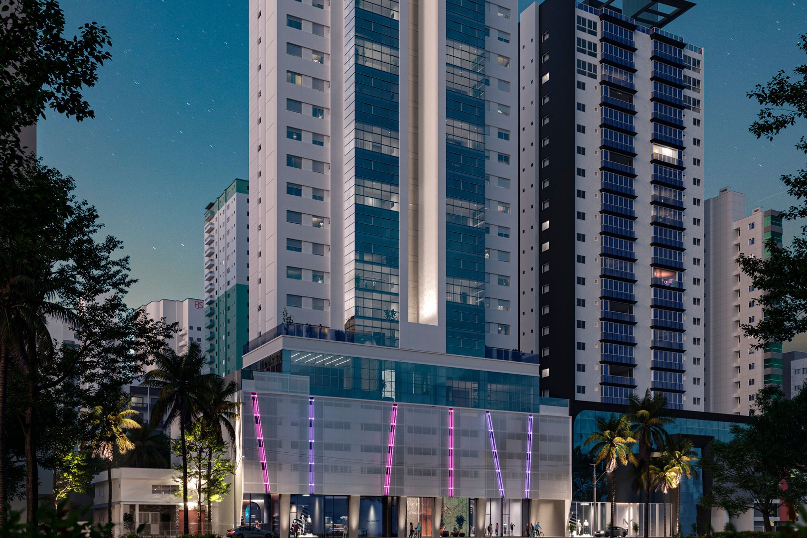Apartamento no Edifício Diamond Crystal Tower à venda no centro de Balneário Camboriú