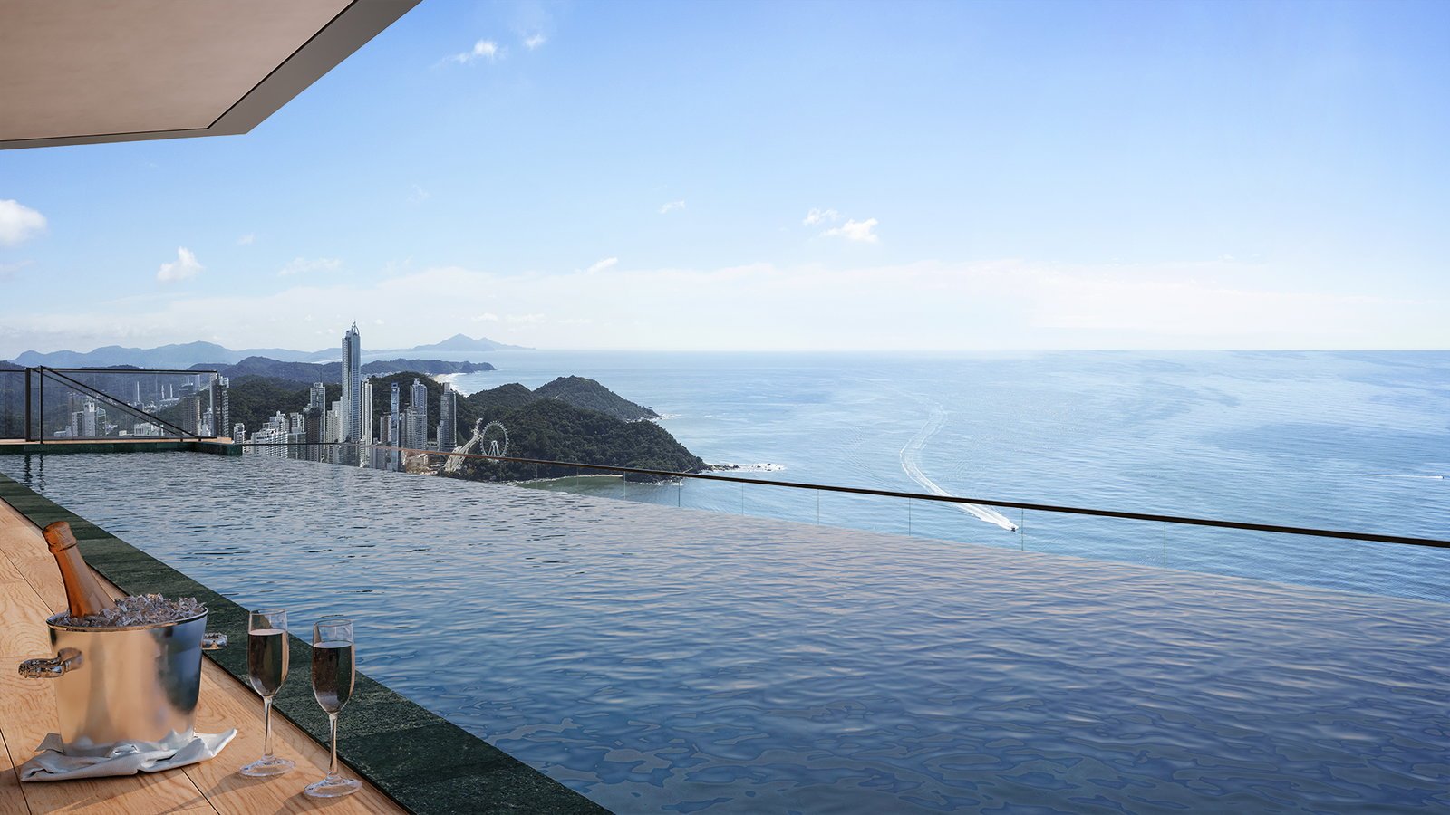 Apartamento no Edifício Harmony Ocean Front no Centro de Balneário Camboriú