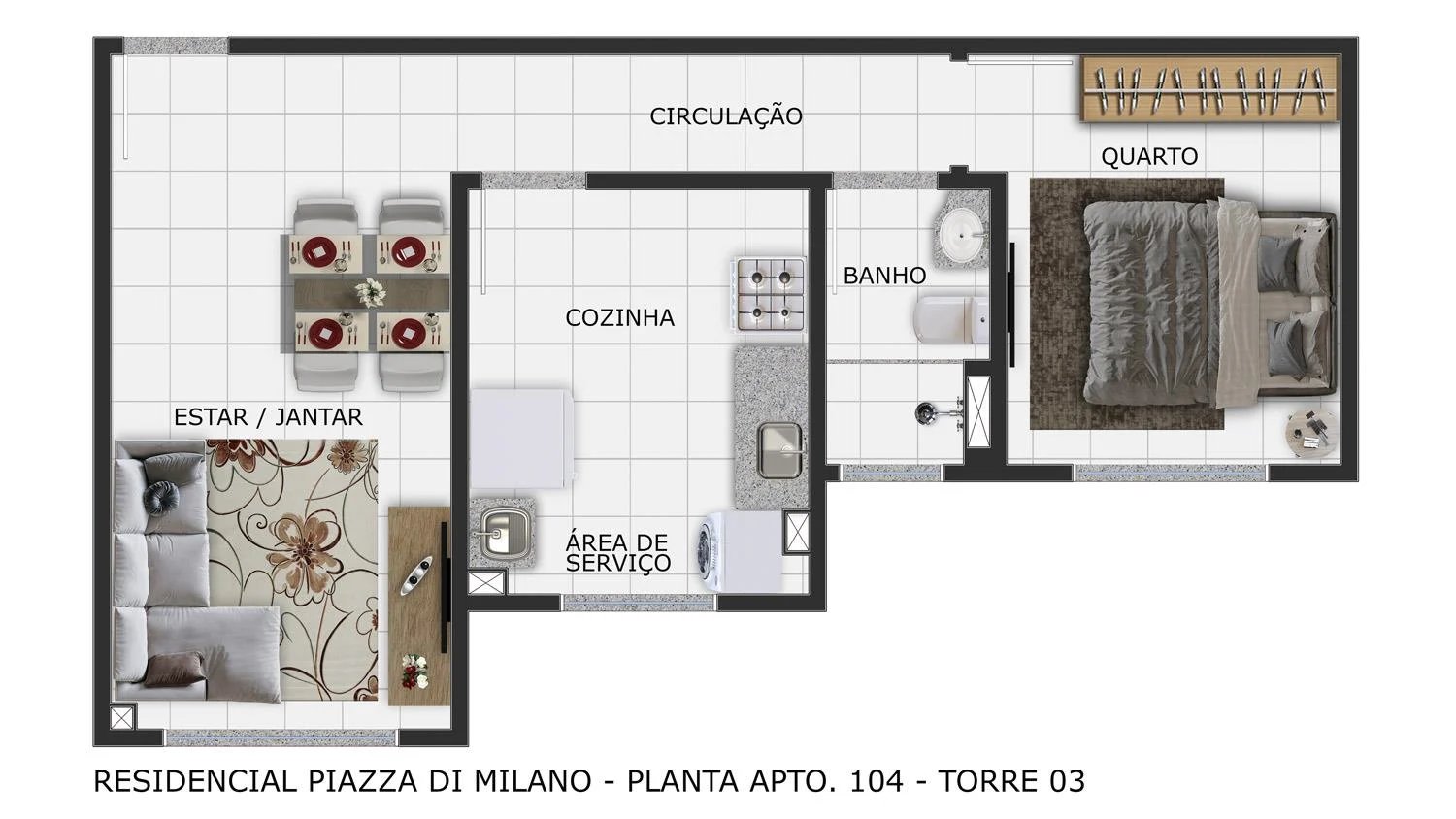 Residencial Piazza di Milano - Foto 18