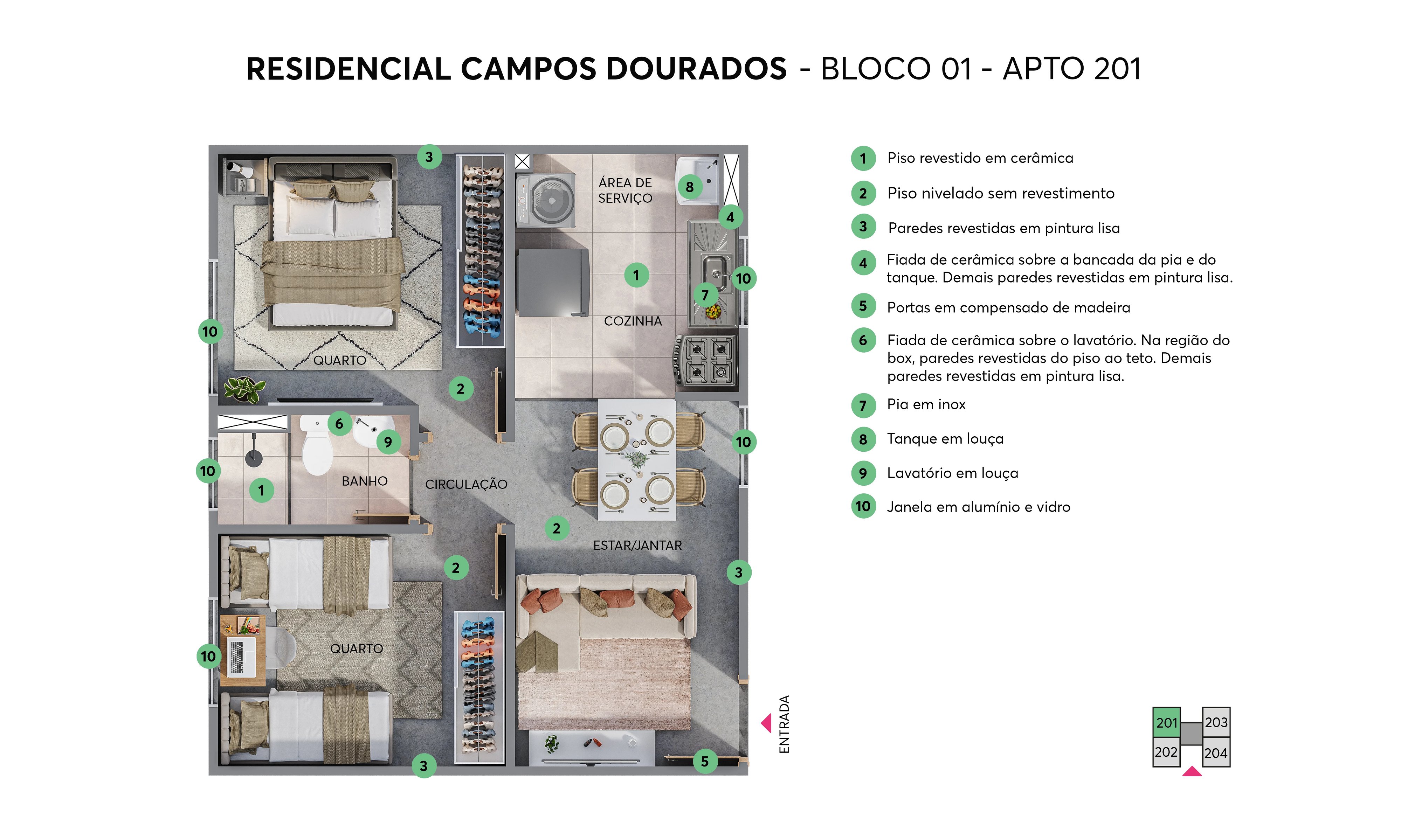 Residencial Campos Dourados - Foto 12