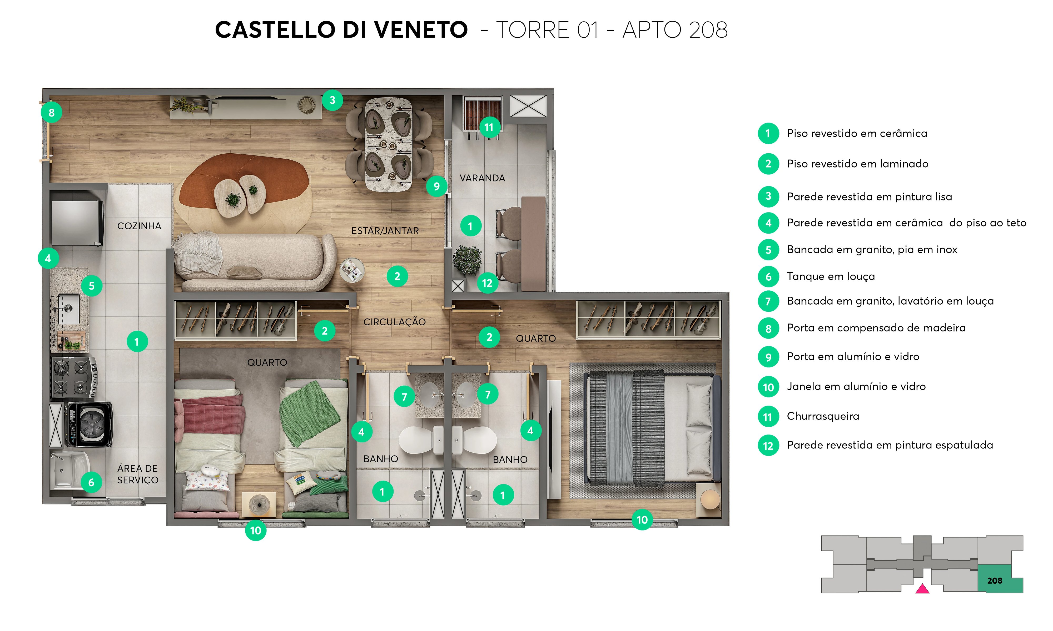 Residencial Castello di Veneto - Foto 13