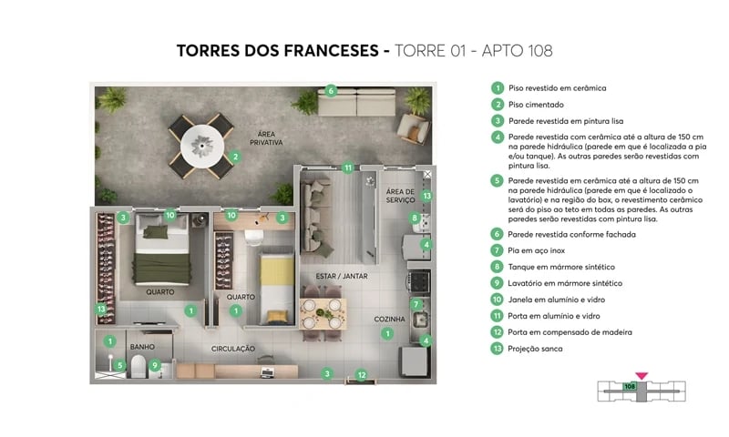 ESGOTADO - Residencial Torres dos Franceses - Foto 12