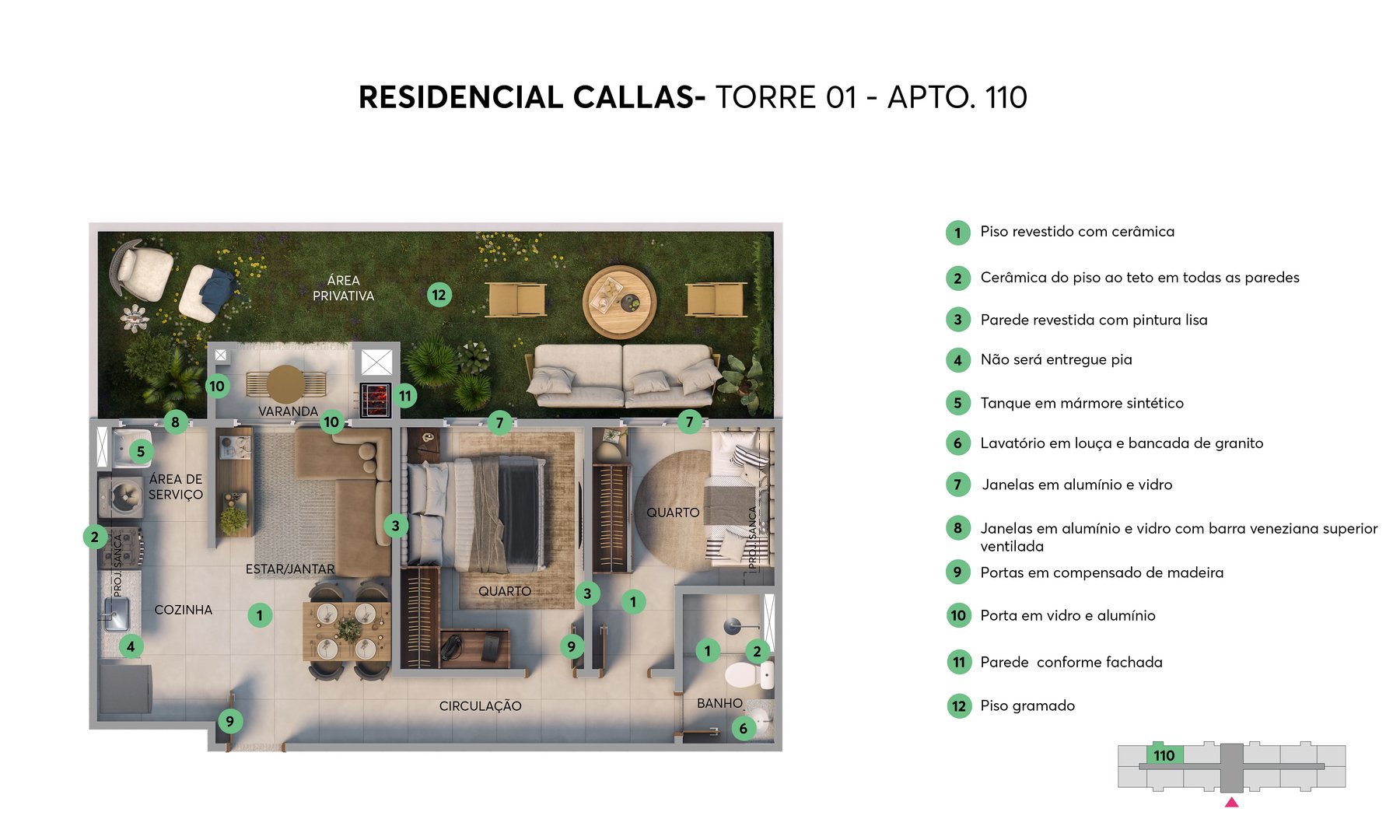  ESGOTADO - Residencial Callas - Foto 12