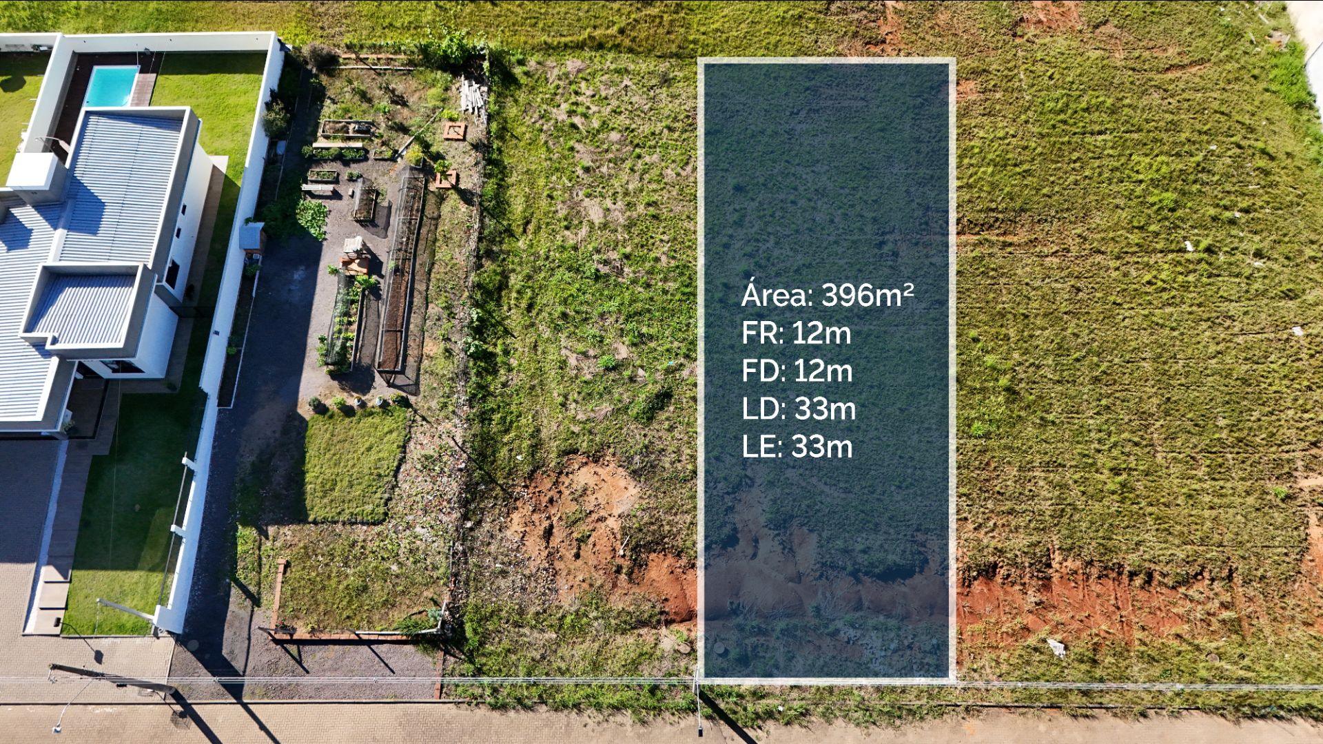 Terreno no Loteamento Gressler com 396 m²