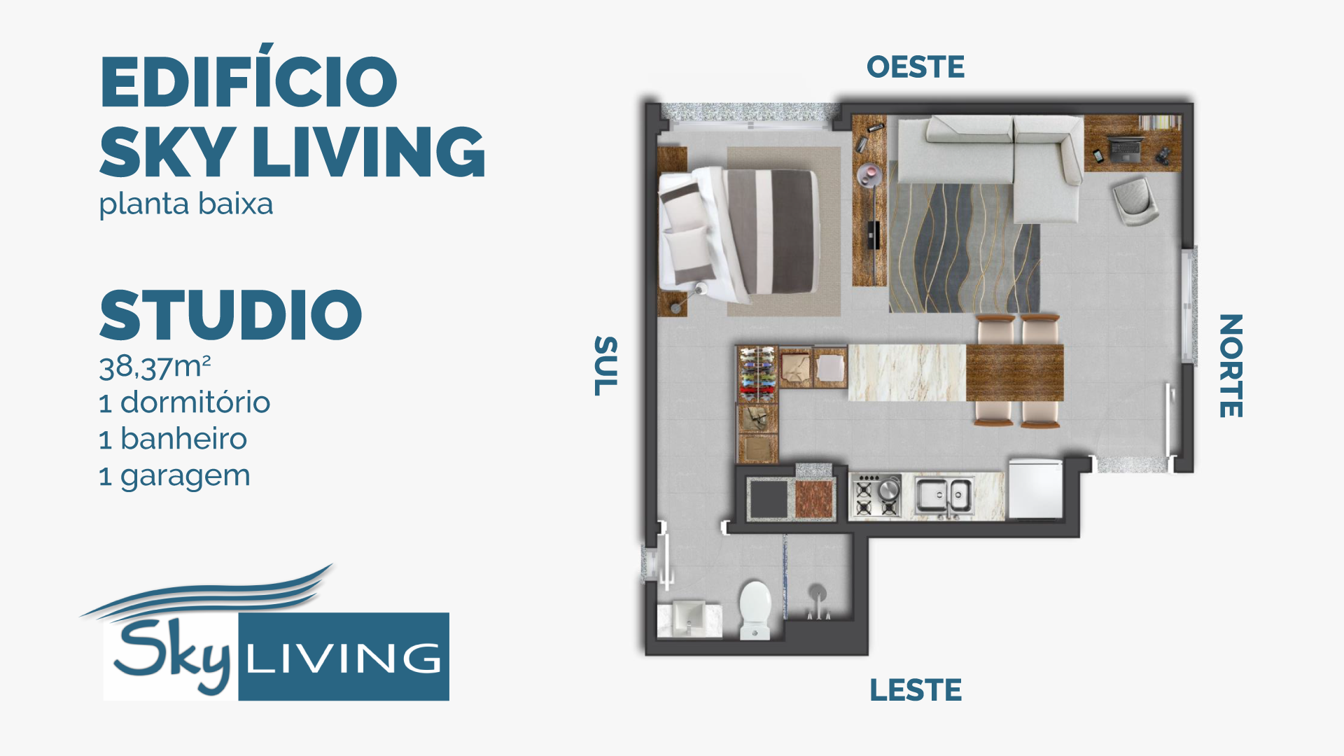 Apartamento no Universitário com 1 dormitório e 38 m² - Foto 8