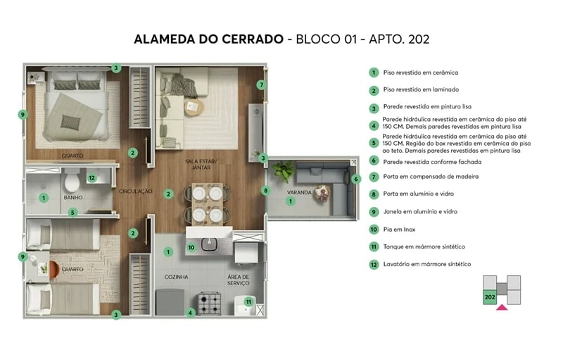 Imóvel Pronto - Residencial Alameda do Cerrado - Foto 11