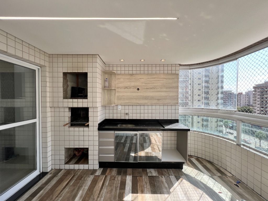 Apartamento em Praia Grande com 4 Dormitórioas Piscina na Cobertura Vila Guilhermina — foto 2
