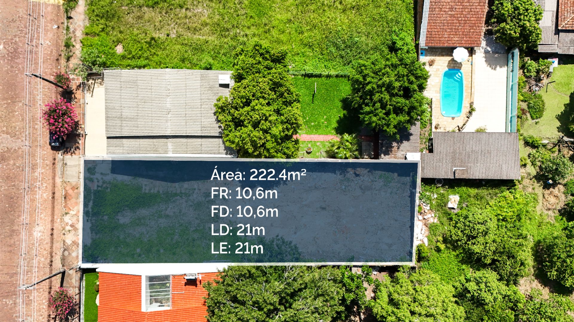 Terreno no Centro com 222,4 m²