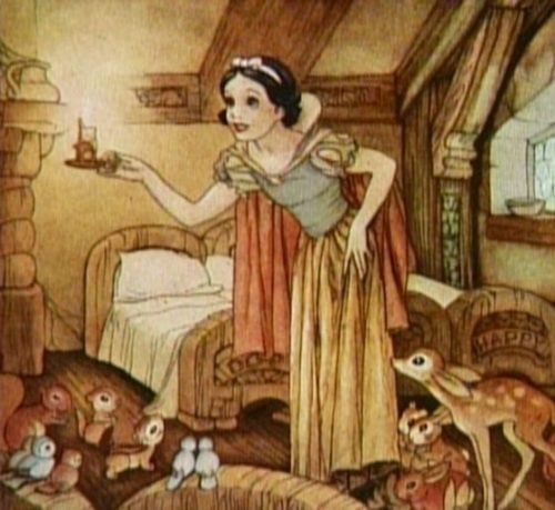 Disny concept art by Gustaf Tenggren from Snow White