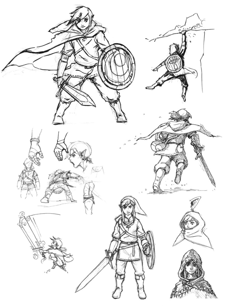 Zelda BoTW character concept art